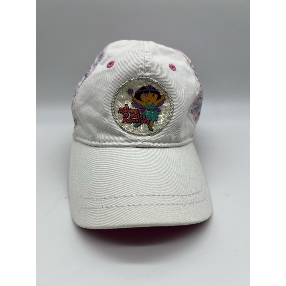 Vintage Dora The Explorer‎ Hat - Nick Jr. - White With Pattern - RARE!